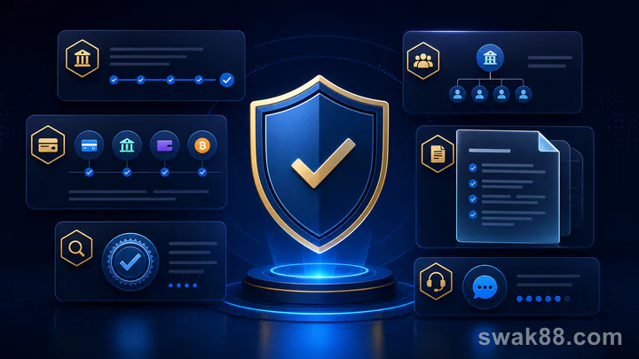 Trust signals for a legitimate online casino