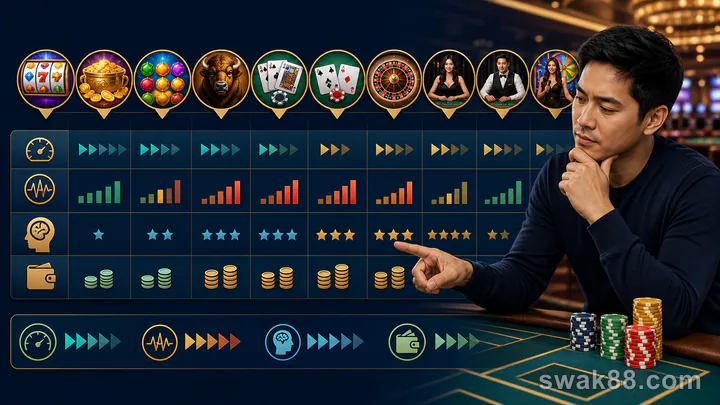 Choosing casino games for your bankroll and play style